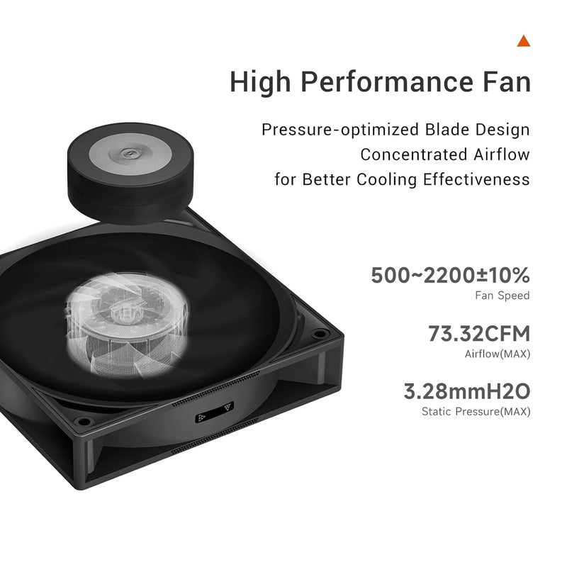 PCCOOLER CPU Air Cooler with Digital Display, Non-RGB Version, 4 Heat Pipes, High-Performance Quiet Tower Cooler, LGA 115X/1200/1700/1851, AM4/AM5 (CPS RT400 Digital BK) - Image 5